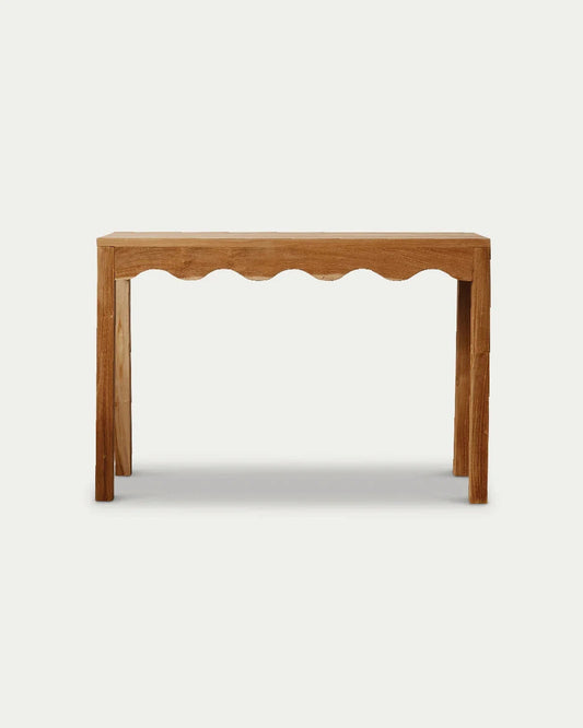 Natural Teak Console - Audrey McMullin & Co 