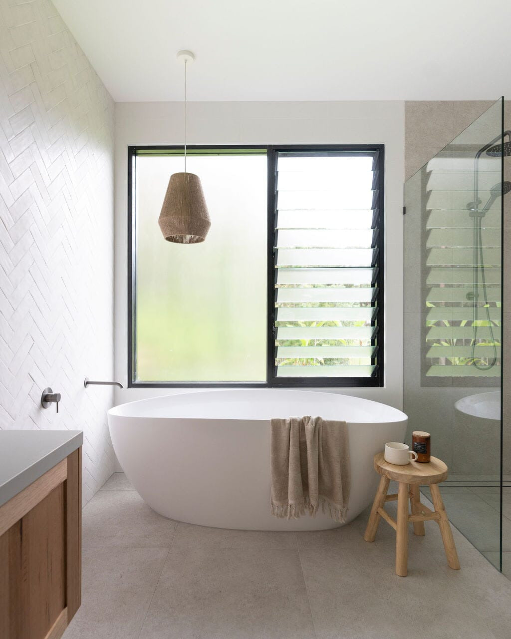 Natural Teak Round Short Stool 