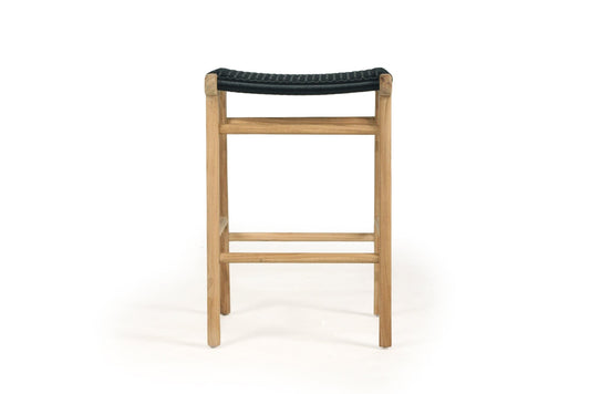 Noosa Counter/Bar Saddle Stool - Black (Indoor/Outdoor) Sun Republic 