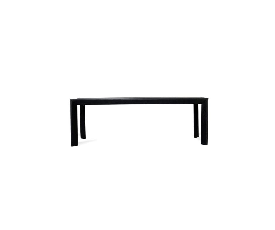 Ollie Teak Dining Table Black Sun Republic 