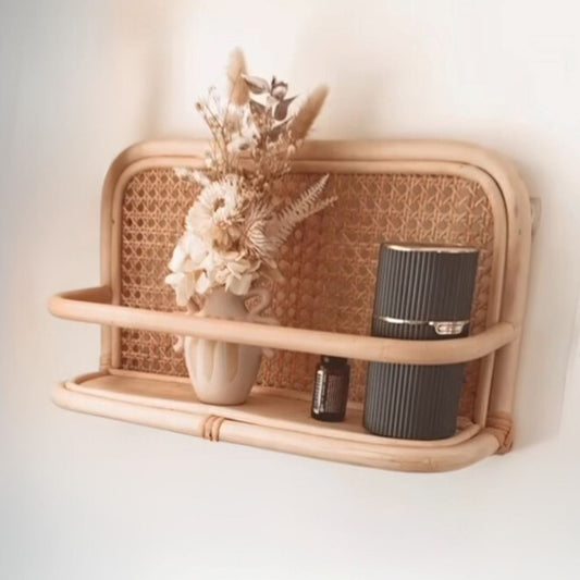 Open Weave Rattan Wall Shelf Sun Republic 