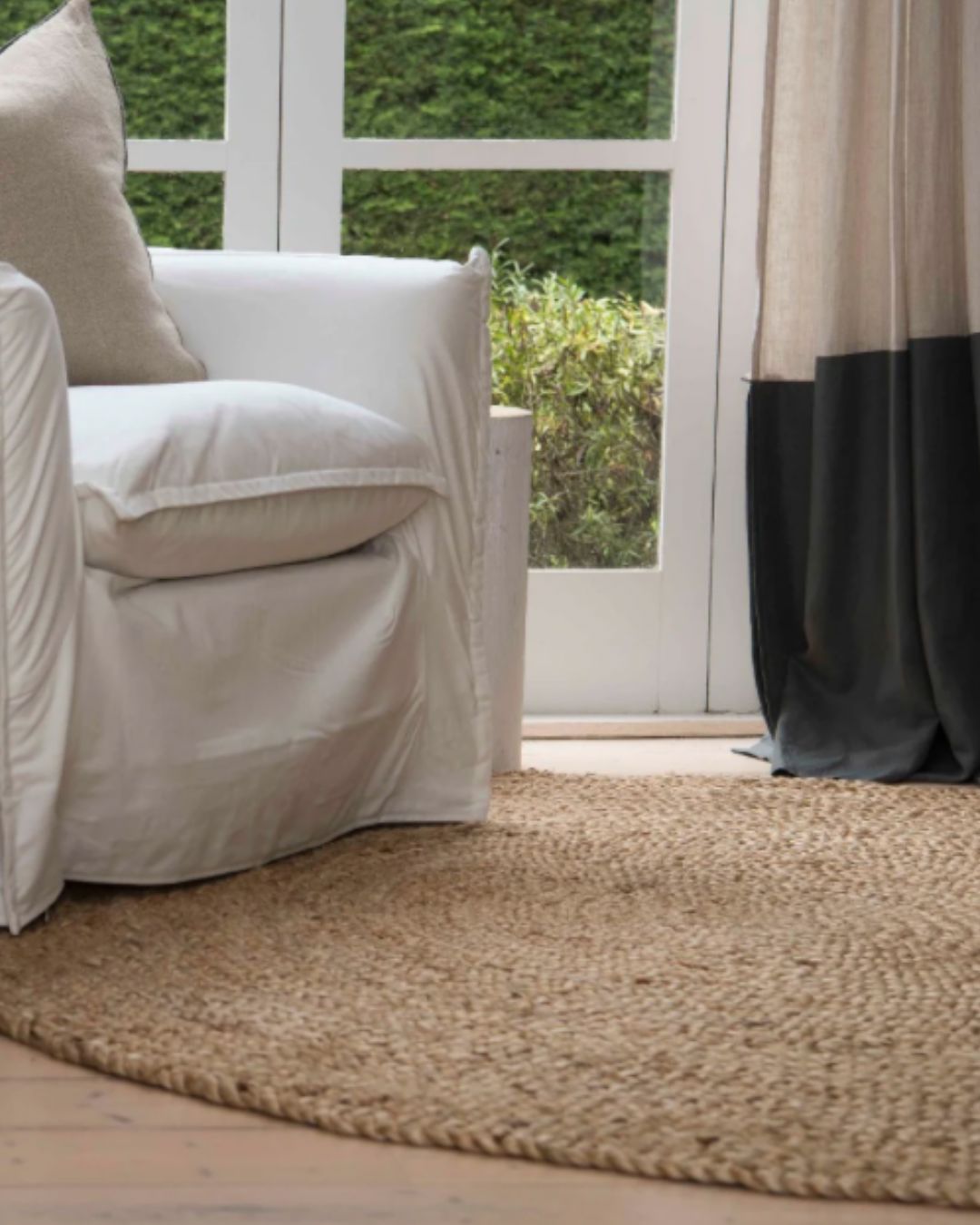 Organic Jute Round Rug | Natural 