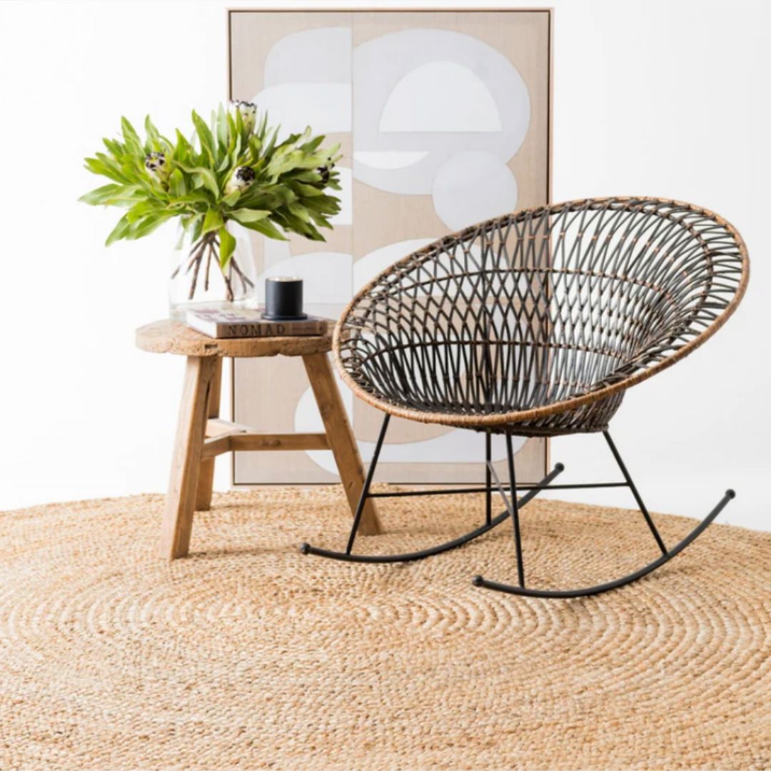 Organic Jute Round Rug | Natural 