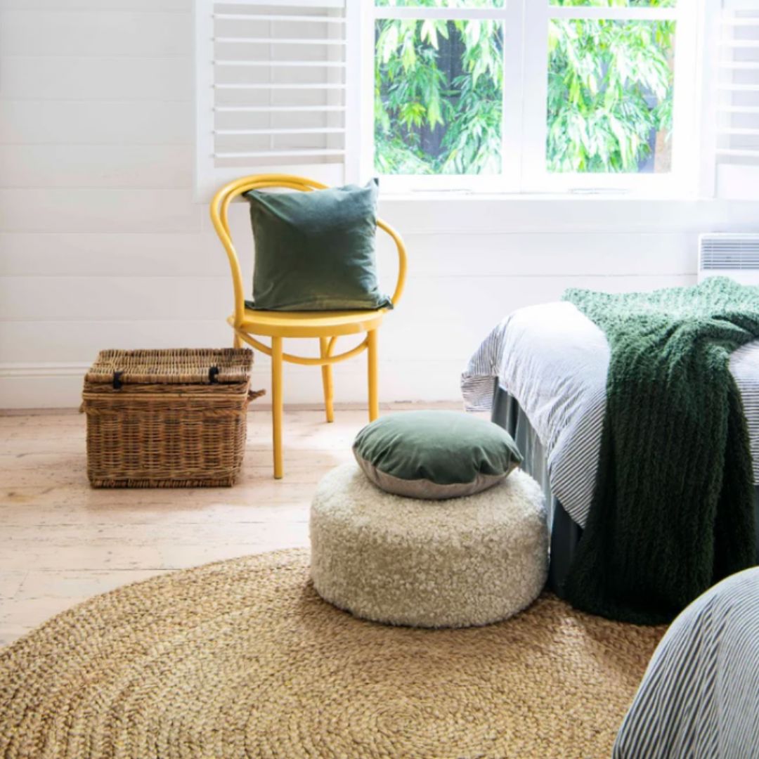 Organic Jute Round Rug | Natural 