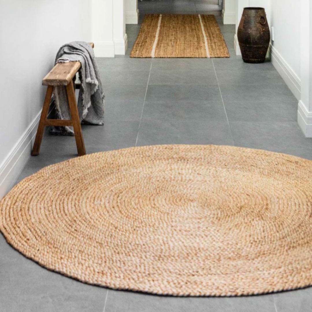 Organic Jute Round Rug | Natural 