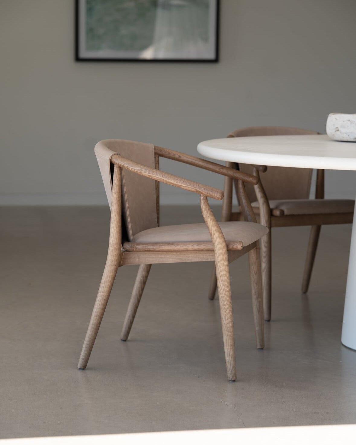 Oskar Dining Chair – Caramel Ash & Light Khaki Sun Republic 