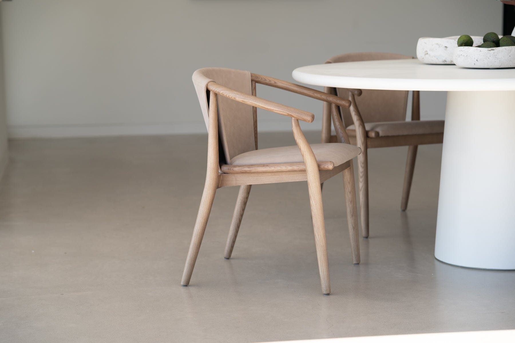 Oskar Dining Chair – Caramel Ash & Light Khaki Sun Republic 