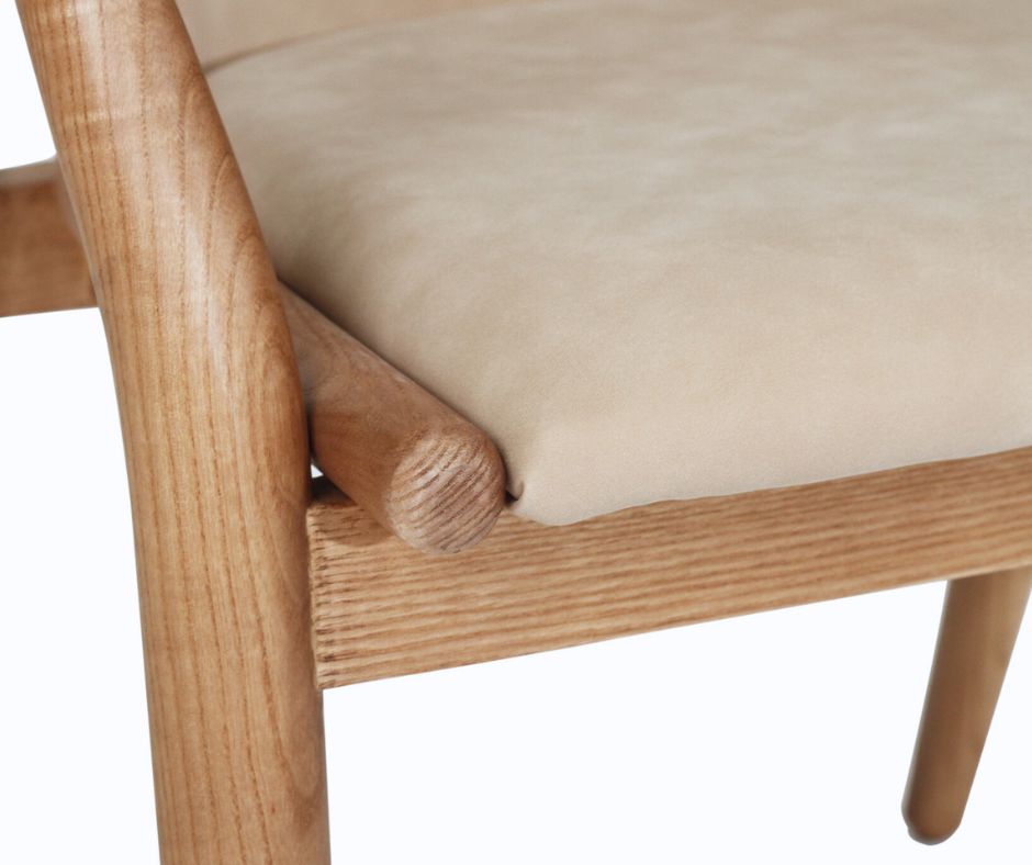 Oskar Dining Chair – Caramel Ash & Light Khaki Sun Republic 