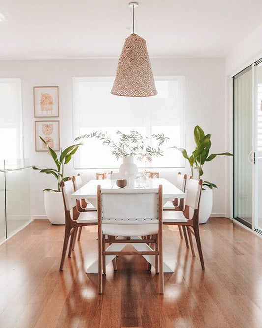 Otis Dining Chair Leather & Teak - White Sun Republic 