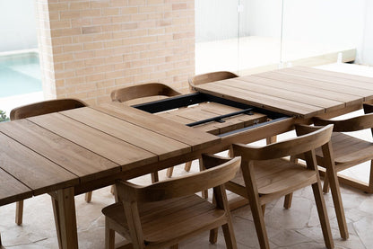 Pakleni Teak Outdoor Extension Dining Table Sun Republic 