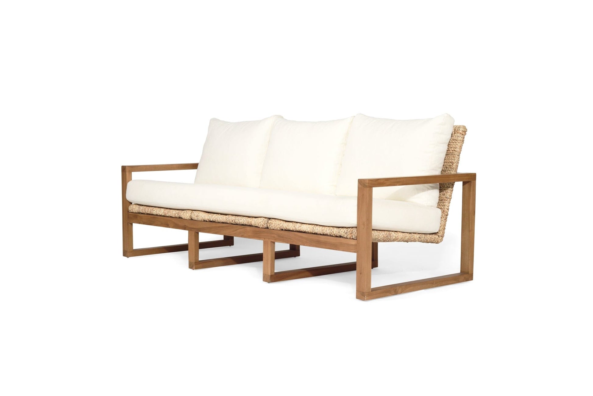 Palm Springs Teak Three Seater Sofa - Stain Free Fabric (Three Colours) Sun Republic 