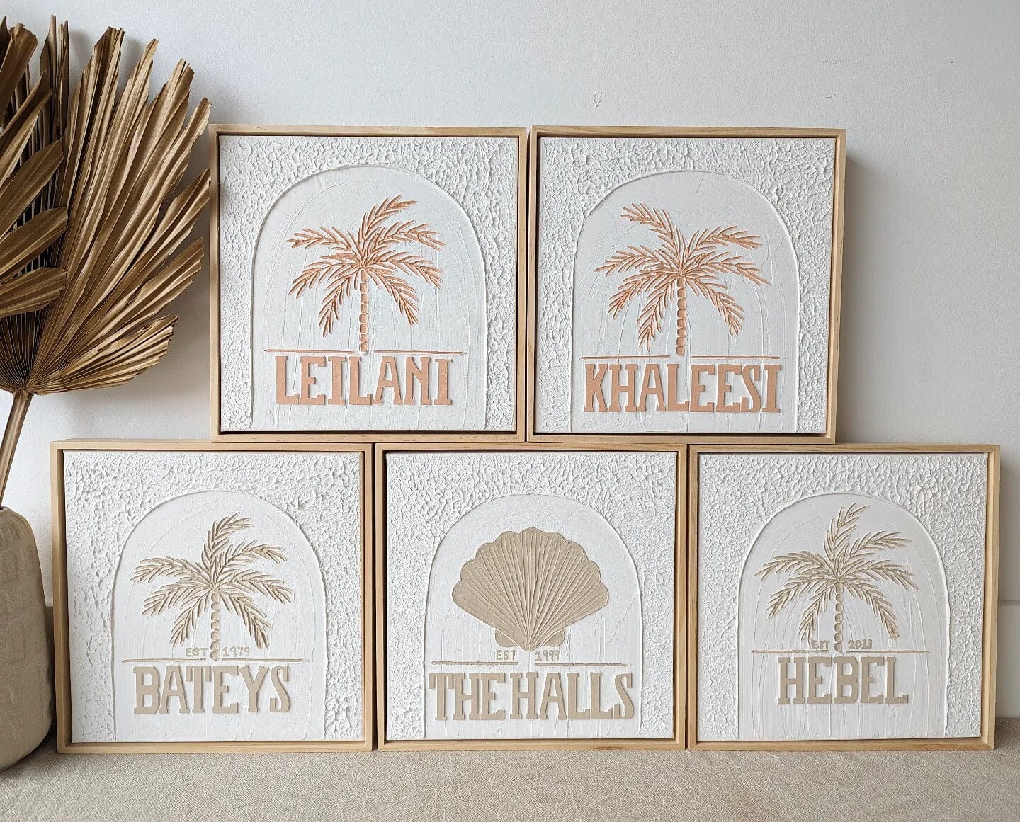 Personalised Textured Plaster Art – Palm Paradise Beyond The Palms 