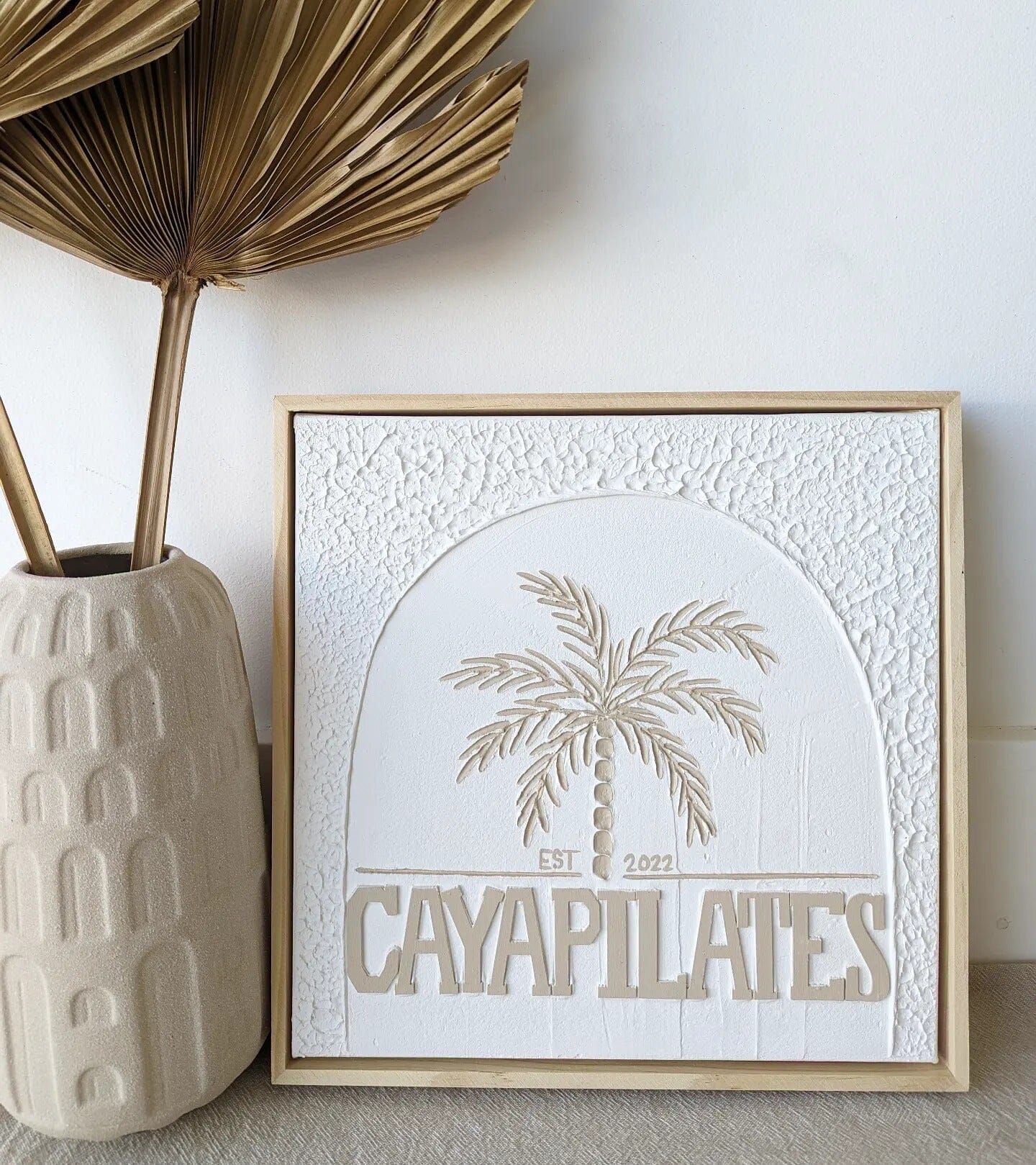 Personalised Textured Plaster Art – Palm Paradise Beyond The Palms 