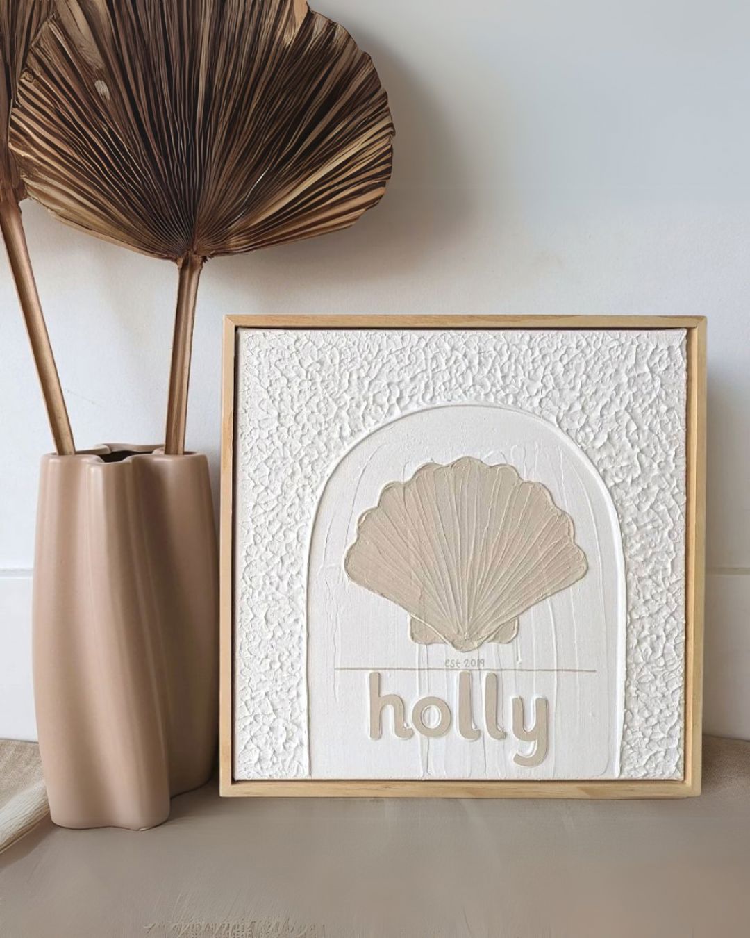 Personalized Textured Plaster Art Beyond The Palms 