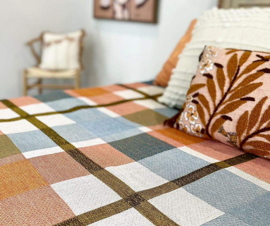 Port Douglas Check Rug/Throw Solsse 