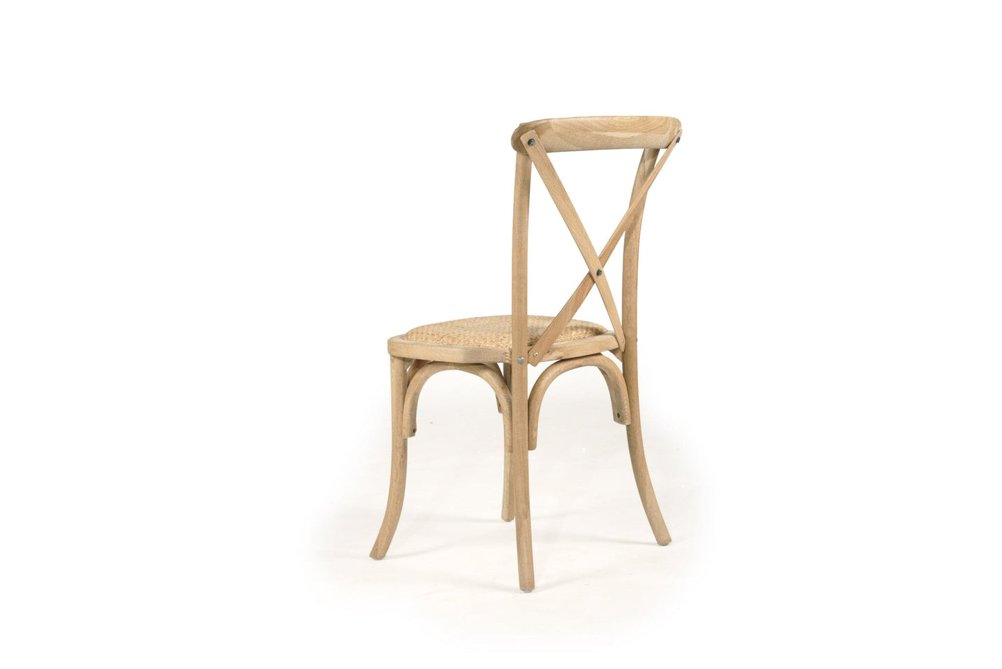 Provincial Cross Back Dining Chair - Oak Sun Republic 