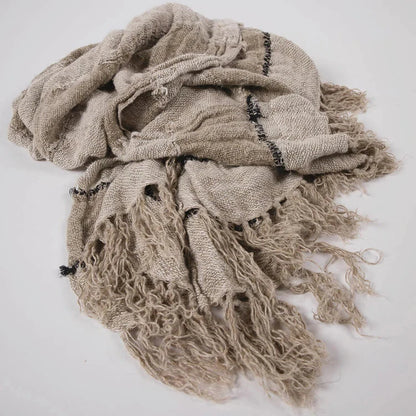 Retreat Throw - Natural/Ivory/Black Sun Republic 