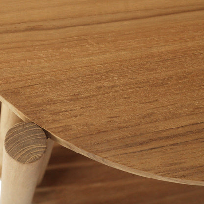 Rhia Teak Round Side Table Sun Republic 