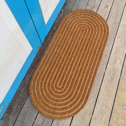 Ribbed Oval Oasis Large Door Mat