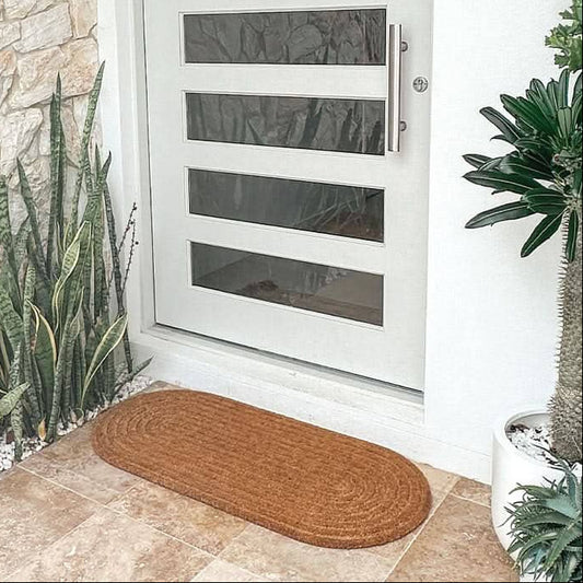 Ribbed Oval Oasis Large Door Mat 