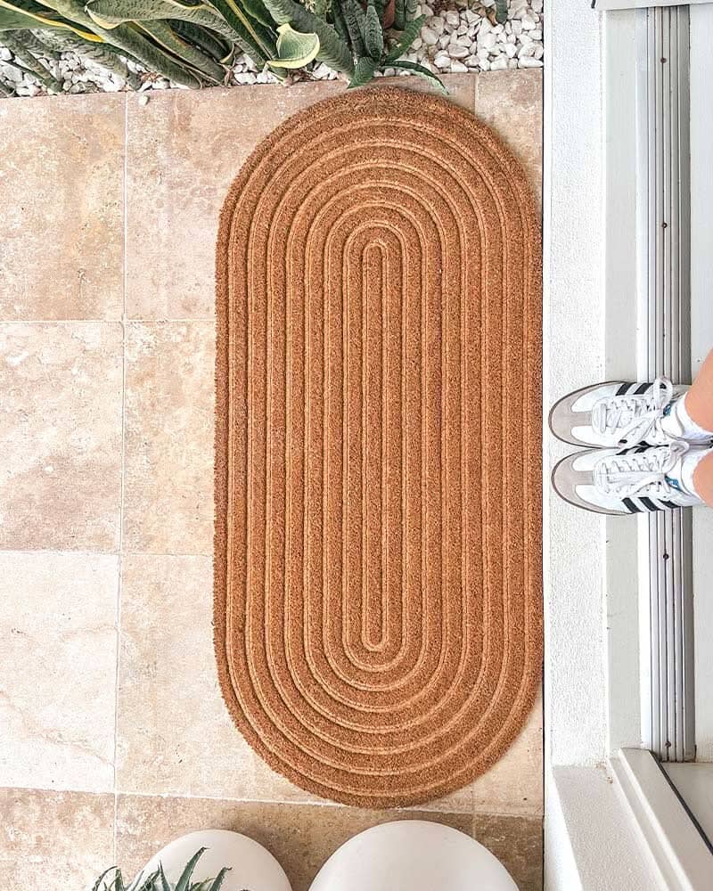 Ribbed Oval Oasis Large Door Mat Door Mates 