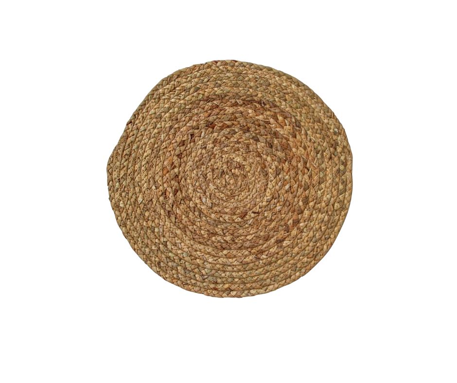 Round Natural Jute Placemat | Coffee Sun Republic 