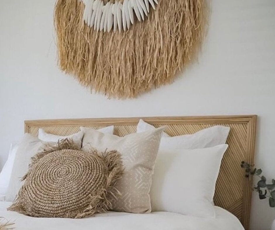 Round Raffia Cushion - 40cm Sun Republic 