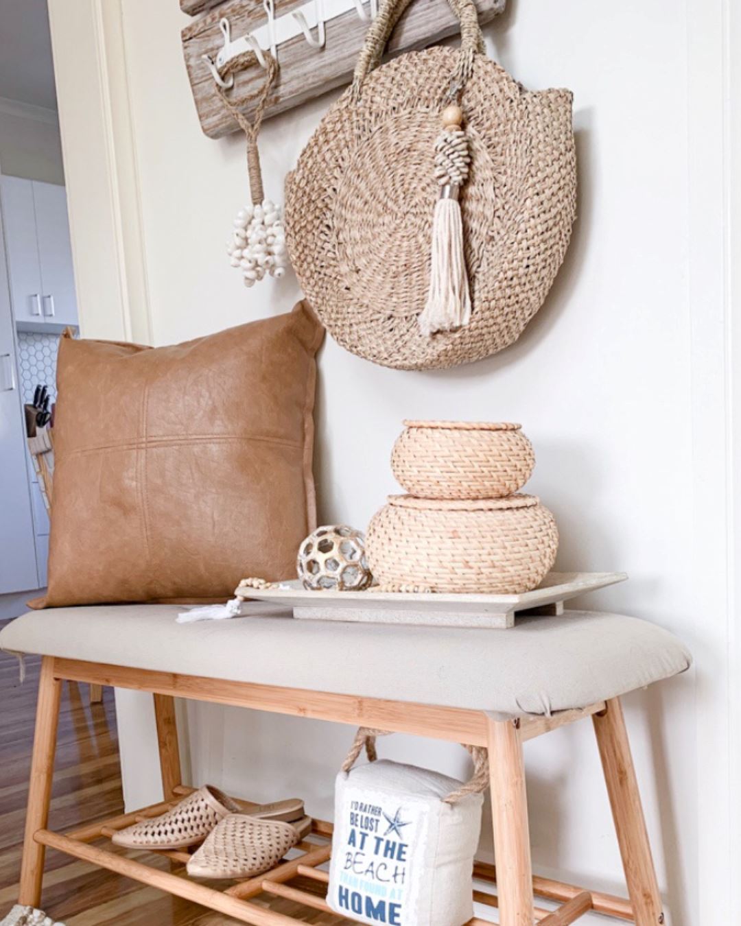 Ophelia Round Woven Seagrass Bag – SUN REPUBLIC - Main Image