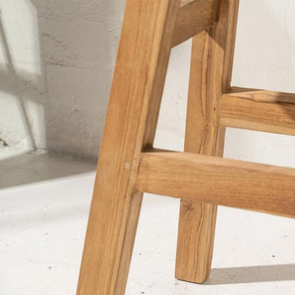Rustic Teak Counter Stool 