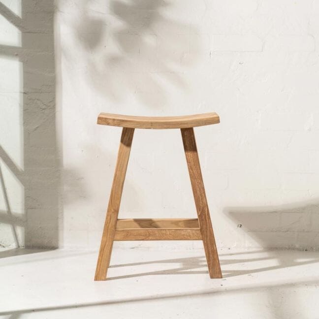 Rustic Teak Counter Stool Inartisan 