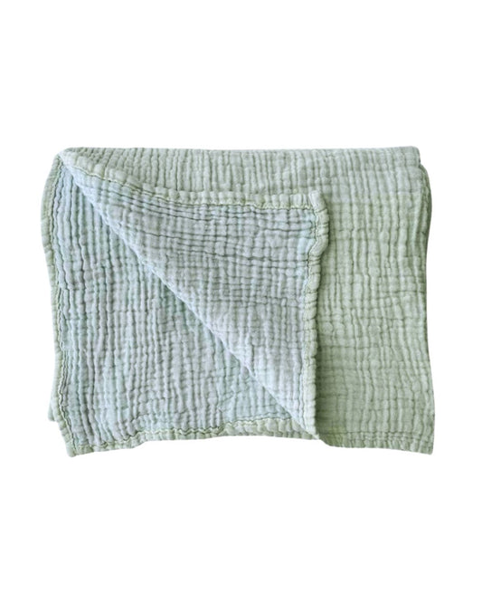 Sage Lila Super Soft Cotton Nursery Blanket Sun Republic 