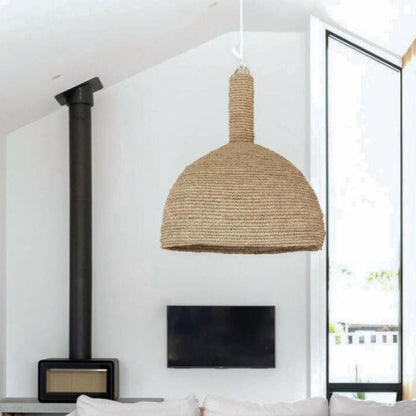 Sahwah Oversized Raffia Pendant Light Shade Blacksalt 