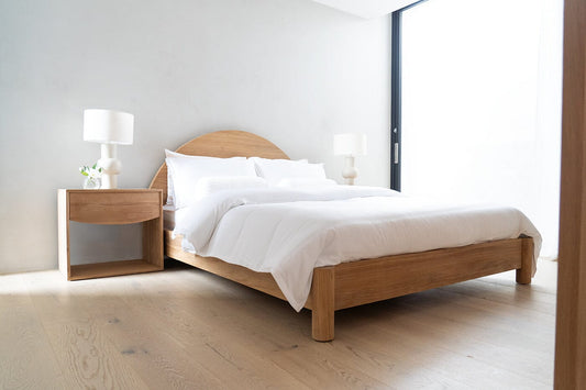 Sarra Natural Teak Bed S-Q-K Sun Republic 