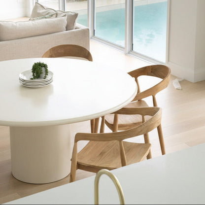 Siena Micro Cement Dining Table Round Sun Republic 