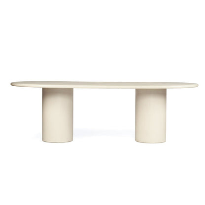 Sun Republic Siena Micro Cement Dining Table Oval 