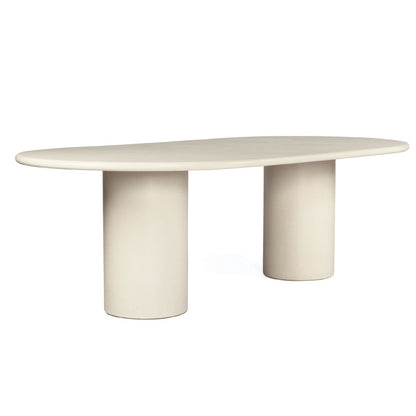 Sun Republic Siena Micro Cement Dining Table Oval 