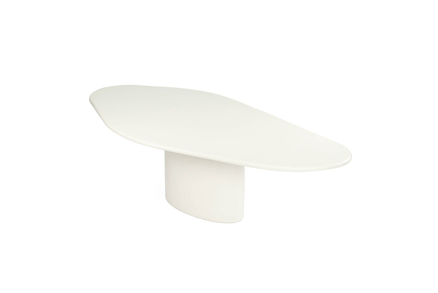 Siena Microcement Dining Table Organic Oval - Seashell Sun Republic 