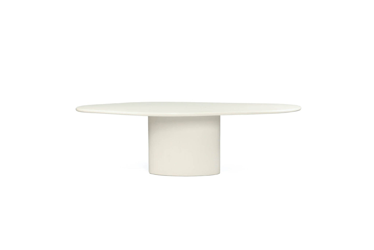 Siena Microcement Dining Table Organic Oval - Seashell Sun Republic 