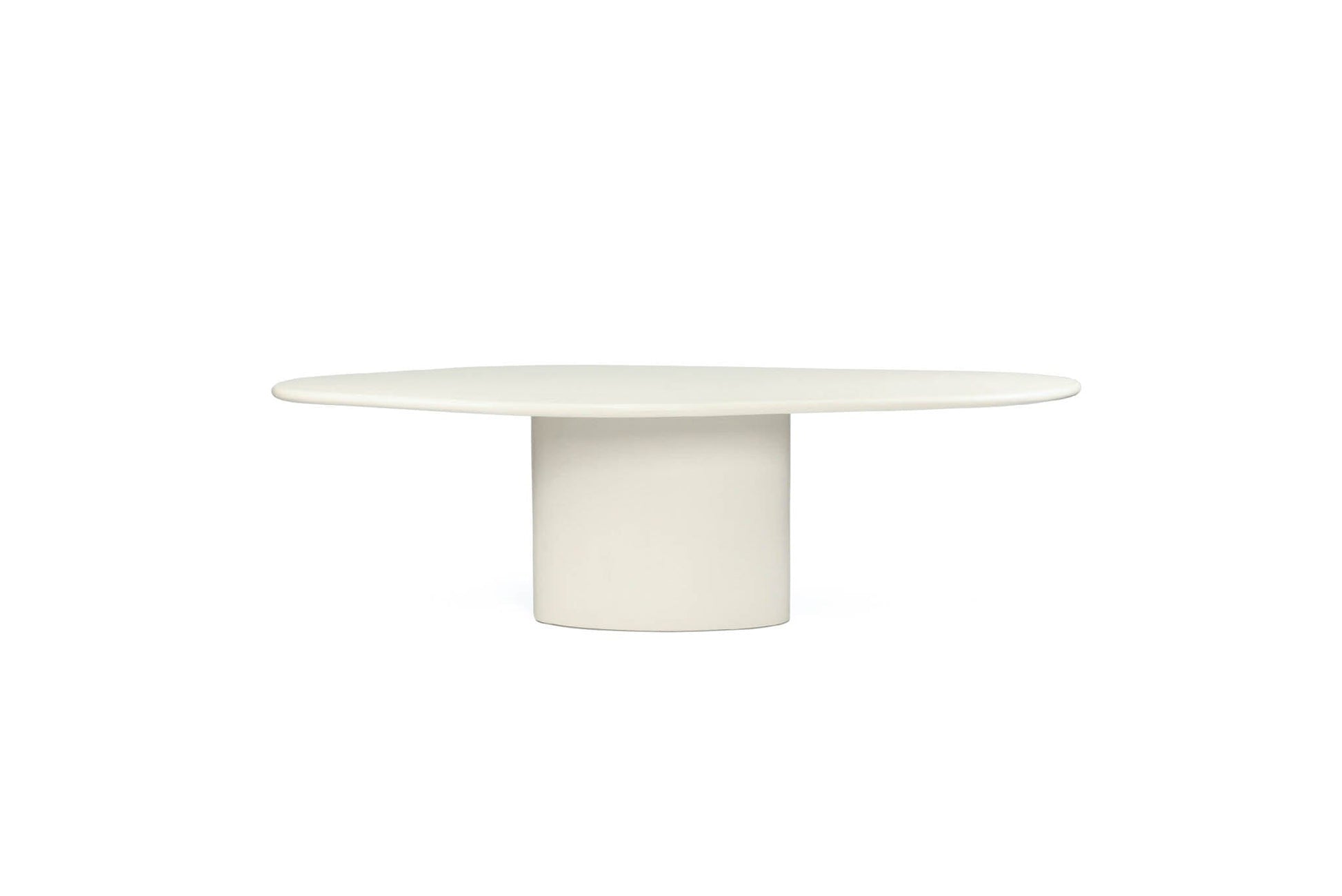 Siena Microcement Dining Table Organic Oval - Seashell Sun Republic 