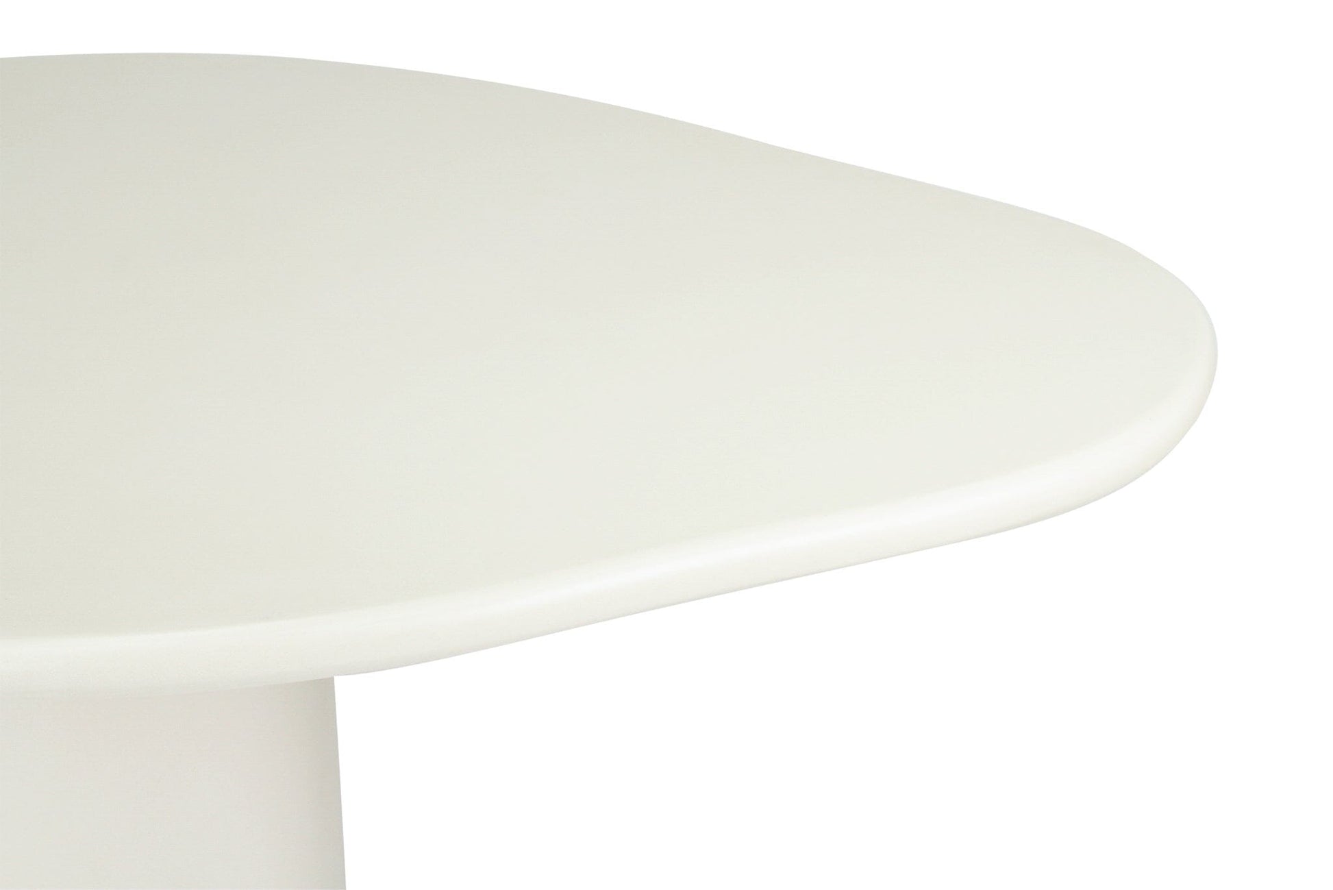 Siena Microcement Dining Table Organic Oval - Seashell Sun Republic 