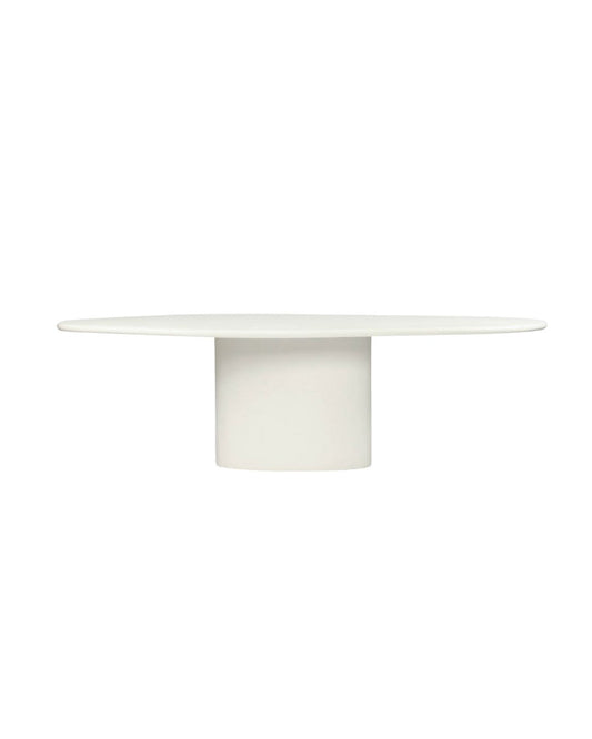 Siena Microcement Dining Table Organic Oval - Seashell Sun Republic 