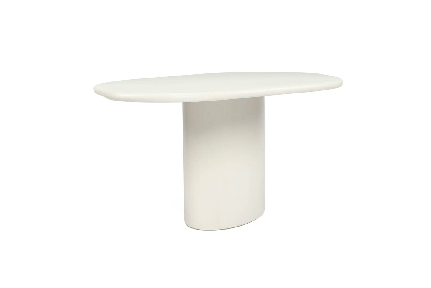 Siena Microcement Dining Table Organic Oval - Seashell Sun Republic 