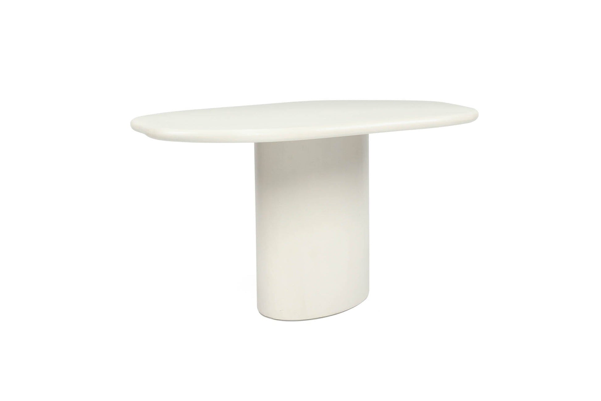 Siena Microcement Dining Table Organic Oval - Seashell Sun Republic 