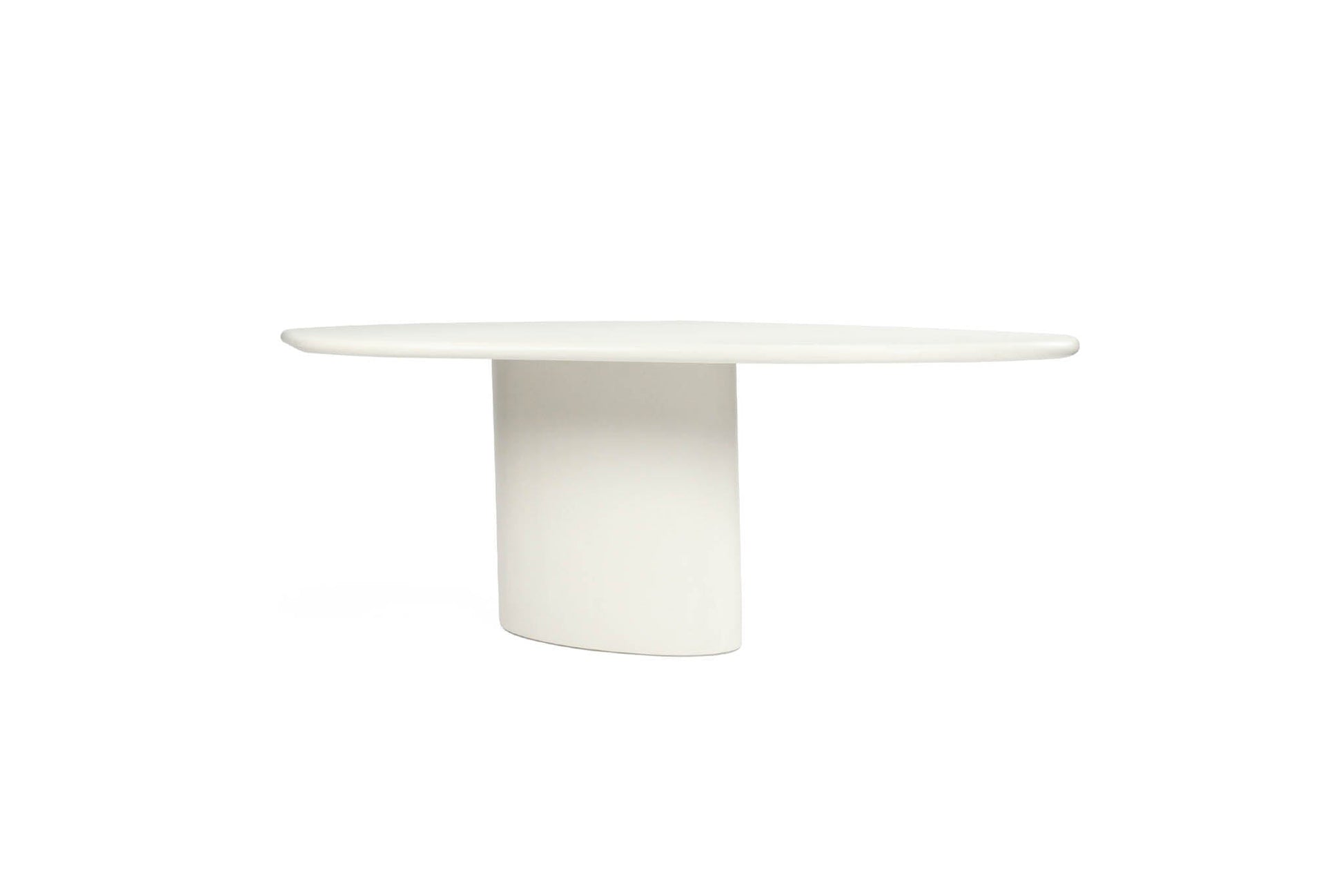 Siena Microcement Dining Table Organic Oval - Seashell Sun Republic 