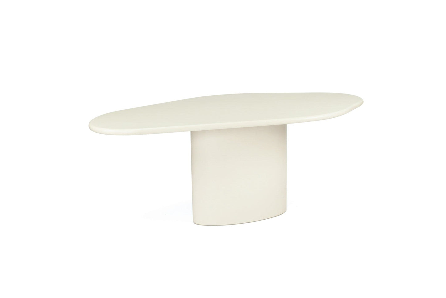 Siena Microcement Dining Table Organic Oval - Seashell Sun Republic 