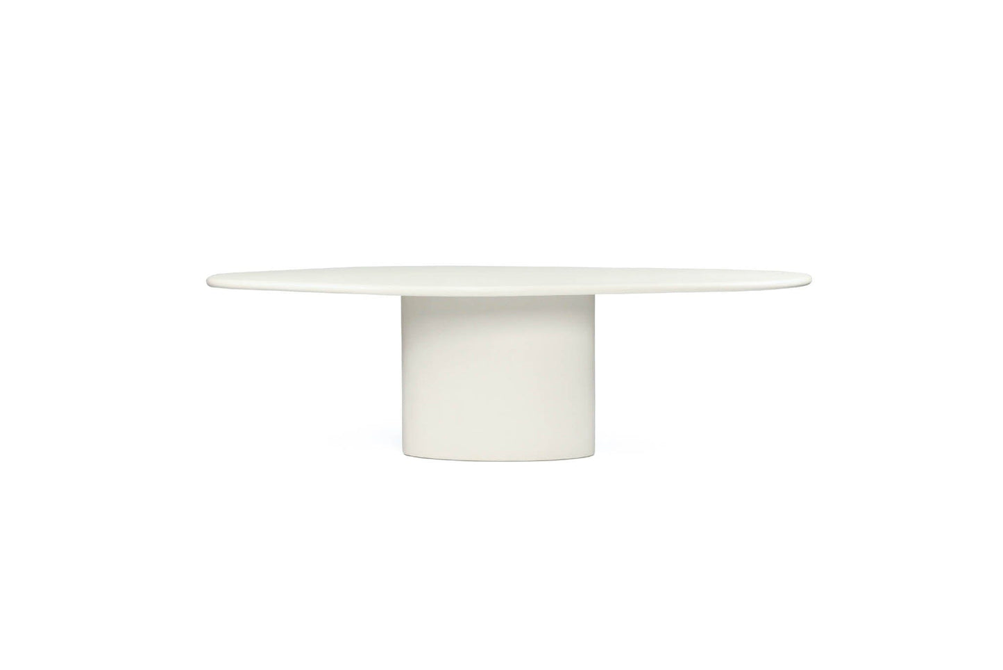 Siena Microcement Dining Table Organic Oval - Seashell Sun Republic 