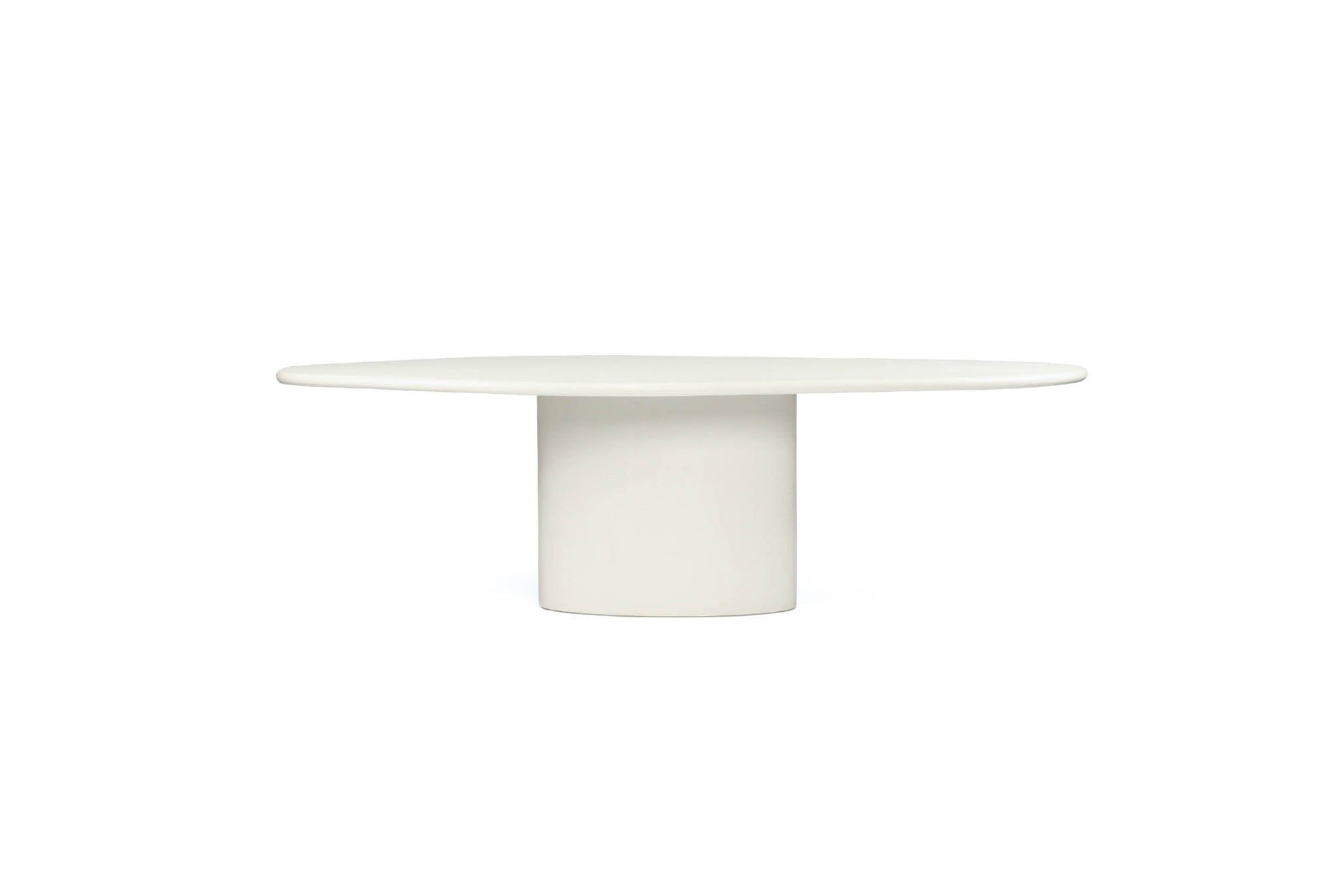 Siena Microcement Dining Table Organic Oval - Seashell Sun Republic 