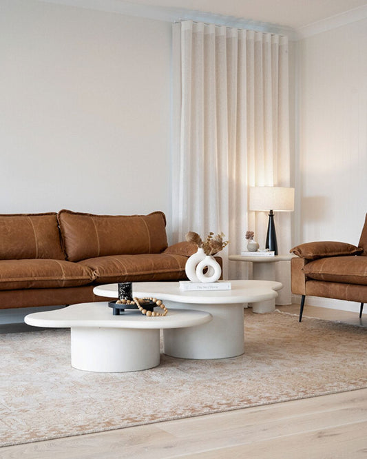 Siena Microcement Organic Coffee Tables - Abalaster Sun Republic 