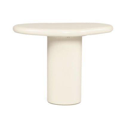 product image of the Siena Microcement Organic Side Table by sun republic on a white background