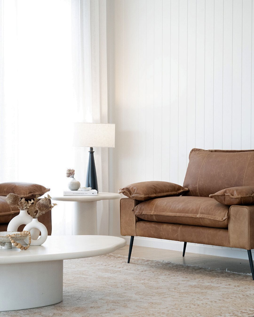 Siena Microcement Organic Side Tables - Abalaster Sun Republic 